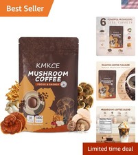 Mushroom Coffee, 6 Organic Mushrooms with Lion's Mane, Reishi, Cordyceps, Shi...