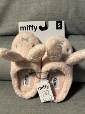 NEW Miffy Cute Plush Slippers 5-6 size Small
