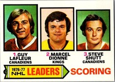 1977-78 Topps Hockey - Scoring Leaders #3 - Guy Lafleur - Dionne - Schutt   B