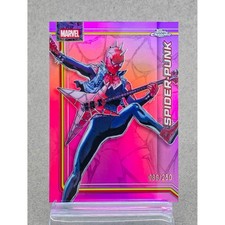 2026 Topps Chrome Marvel Spider-Punk #166 Pink Refractor Serial Numbered 086/250