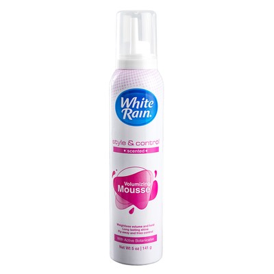 2 Pack White Rain Volumizing Mousse, 5 oz