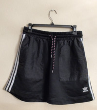 Women's Adidas Originals Black Short Drawstring Skirt Size M MSRP was 40