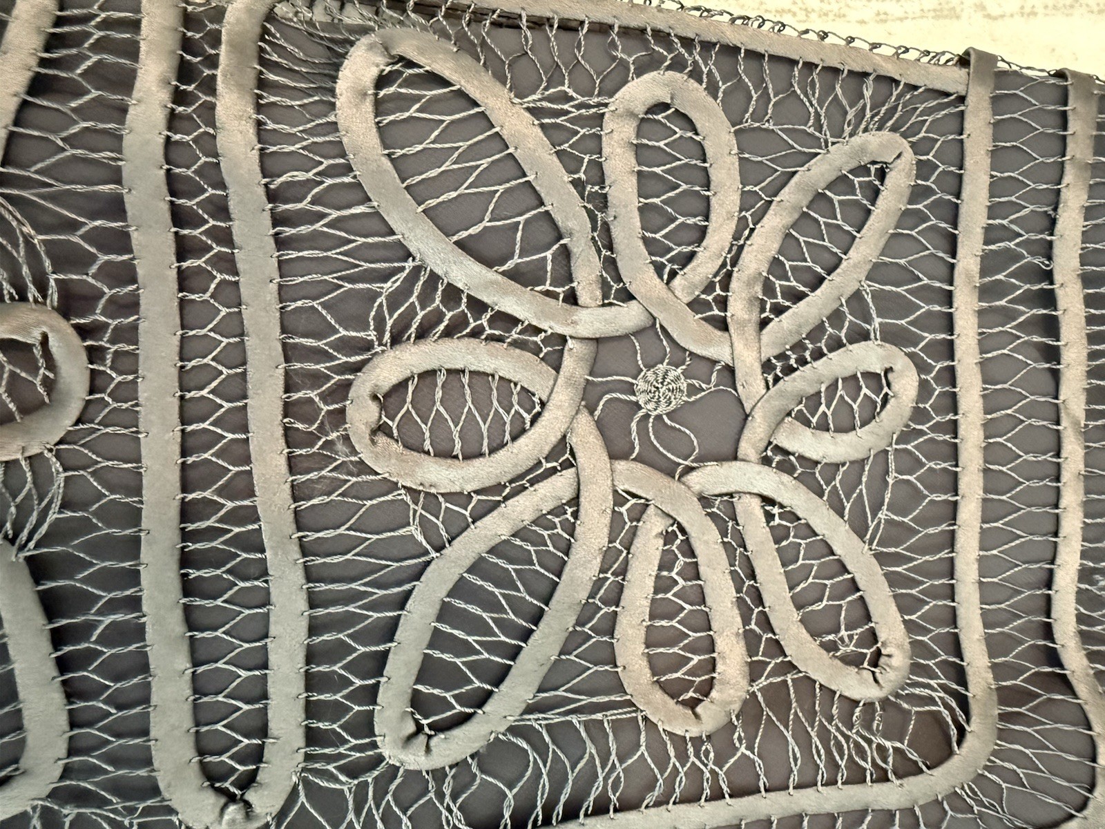 Vintage Silk Shell (Polyester Lining) Charcoal Gr… - image 19