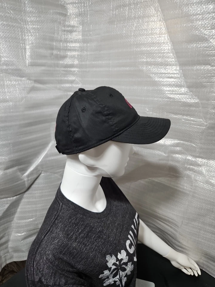 Boné ajustável novo com etiquetas Ducks Unlimited logotipo oficial rosa/preto caça pesca - Imagem 3 de 4