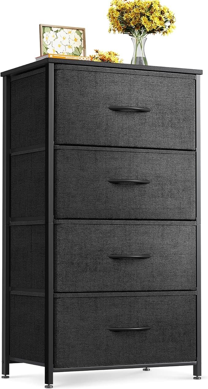 ODK Dresser for Bedroom with 4 Storage Drawers - NEW