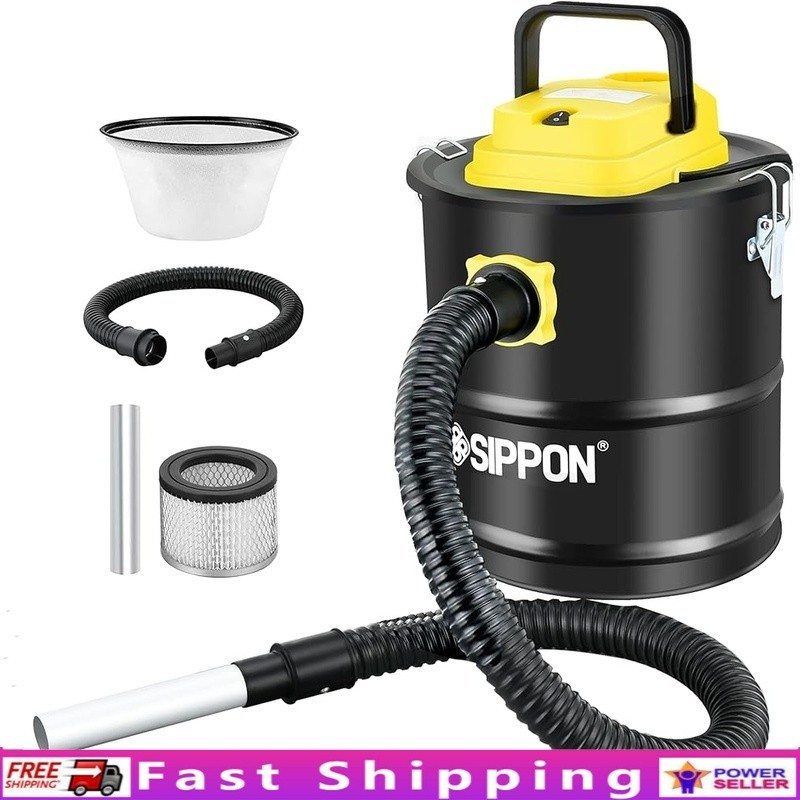 Powerful 800W Ash Vacuum Cleaner W/ HEPA Filter Fireplace Pe