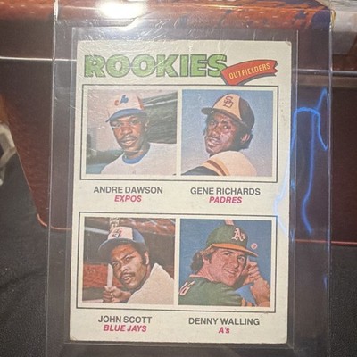 Topps 1977 #473 Rookies Outfielders Rookie Andre Dawson Richards Walling