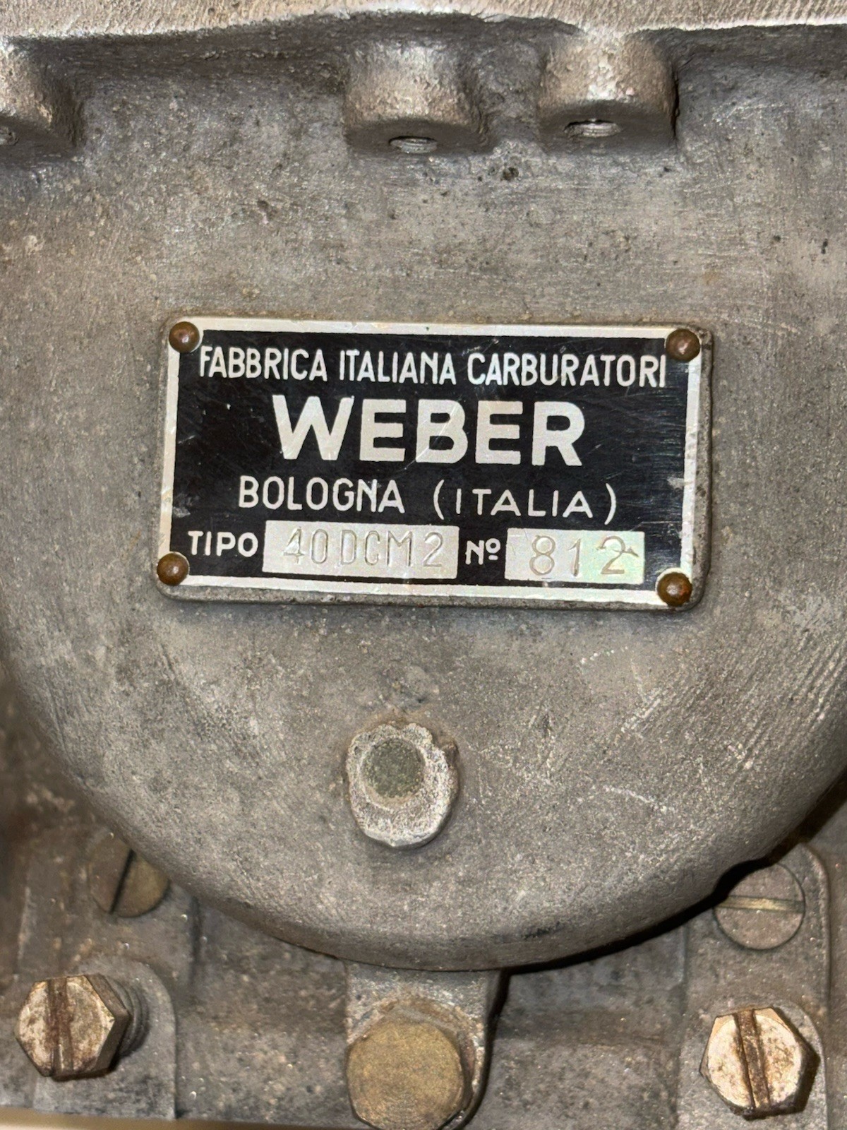 RARE Weber 40 DCM 2 Carburetors Porsche 356 4 Cam Formula 2 SAND CAST RSK 550 GT