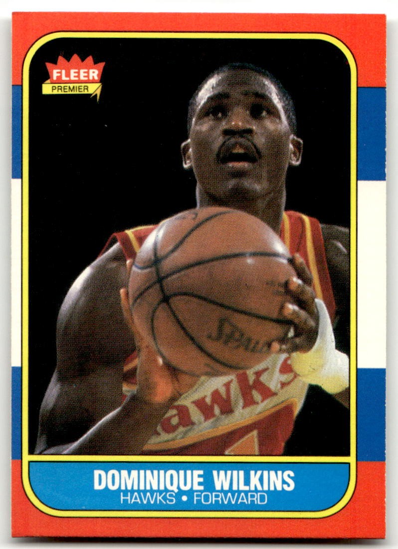 1986-87 Fleer #121 Dominique Wilkins Atlanta Hawks NR-MINT HOF ROOKIE SET BREAK!
