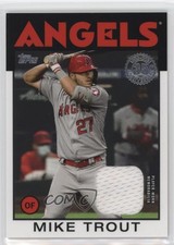 2021 Topps 1986 Topps Baseball Relics Mike Trout #86R-MT 3r4