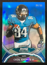 CECIL SHORTS III 2011 Bowman Sterling Blue Refractor #14 Rookie Card RC #84/99. rookie card picture