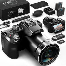 Digital Camera for Photography,4K 64MP Video Camera with 16X Digital Zoom and 32