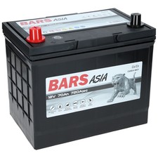 Autobatterie Bars12V 70Ah +Links Asia Starterbatterie ersetzt 65Ah, 68Ah, 72Ah, 