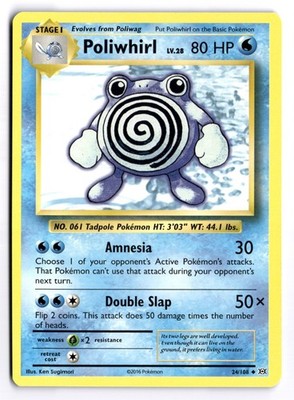 Poliwhirl - EVO #24/108 XY - Evolutions Uncommon Regular LP