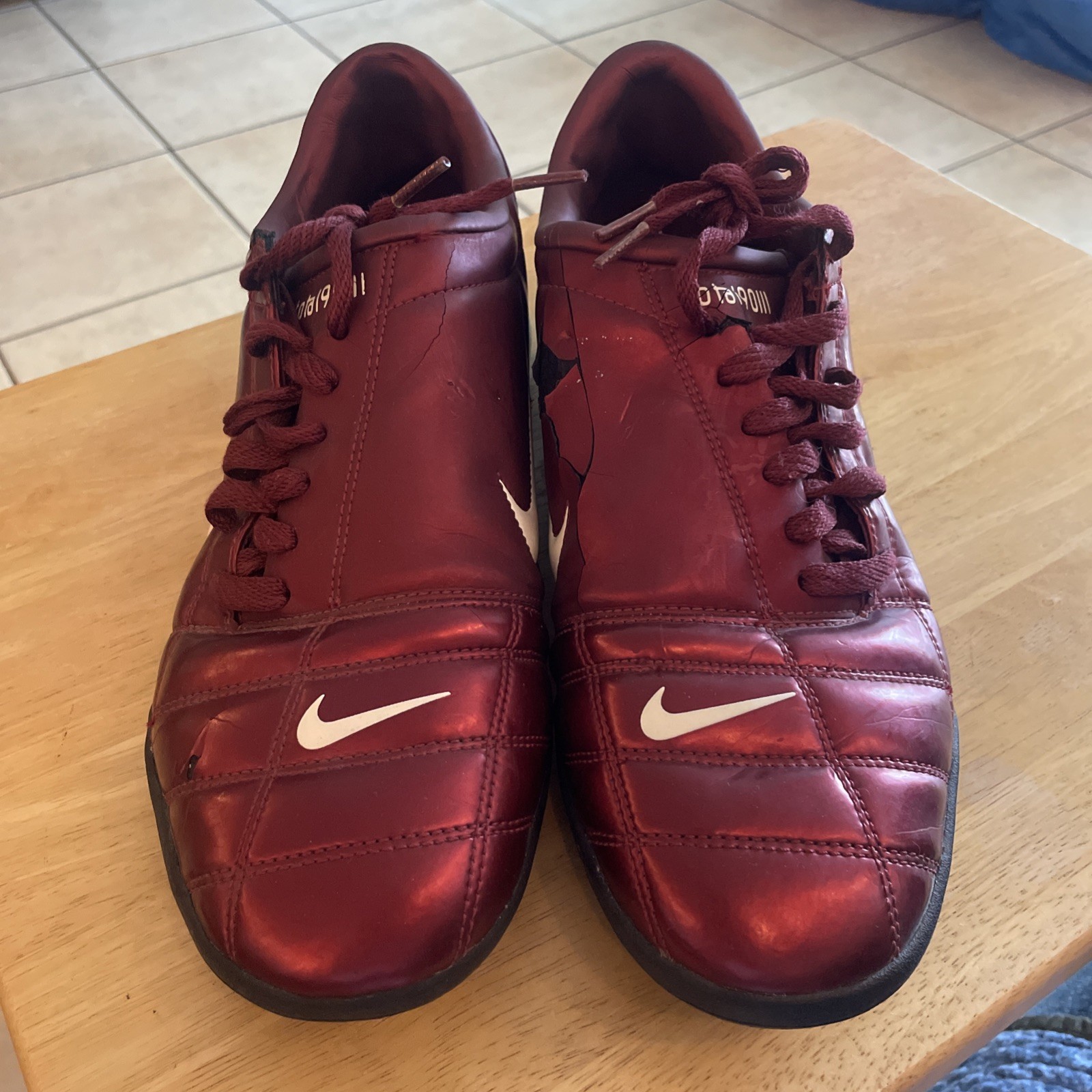 OG 2004 11 US Nike Air Zoom Total 90 III IC TF Burgundy Red Mercurial