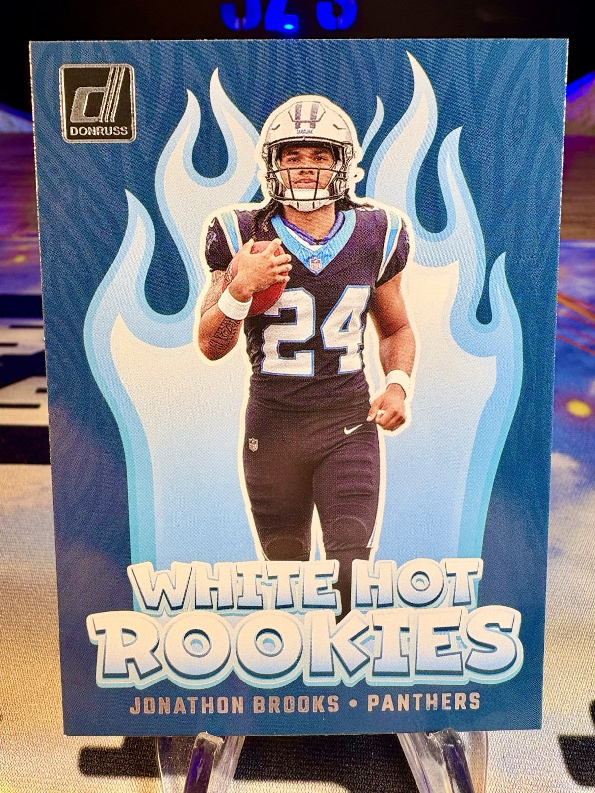 2024 Jonathon Brooks Panini Donruss White Hot Rookies #WH6 Carolina Panthers