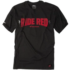 Factory Effex Ride Red Bolt Tee, Black/Red