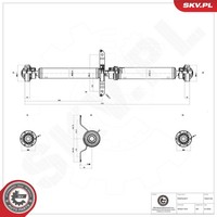 Esen SKV Antriebswelle Kardanwelle Hinten FüR Audi A6 Allroad 4FH C6 4F5 4F2