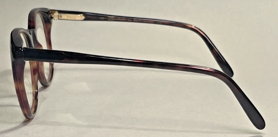Винтажные круглые красно-коричневые черепаховые научные рамы Polo Ralph Lauren FLEX 25 Италия - Изображение 4 из 4