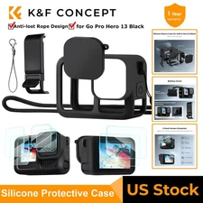 K&F Concept Silicone Protective Case Set Screen Protector fr GOPRO Hero 13 Black