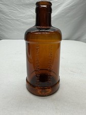 Vintage Amber Sanford's Ink Bottle "Library Paste"