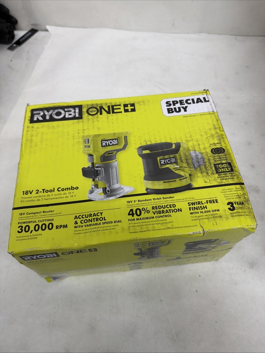 Ryobi ONE 18V Cordless 2-Tool Combo Kit (TOOLS ONLY) PCL406424SB