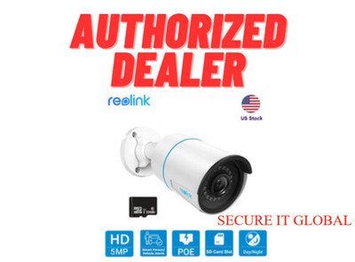 Reolink 5MP IP Outdoor PoE 100ft Smart Person/Vehicle Alerts Security Camera