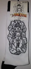 THE THREE STOOGES - Men's crew socks - size 7-12 - NWT - FREE SHIP
