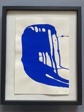 Yves Klein quadro originale arte astratto minimalismo design blu francese raro E46