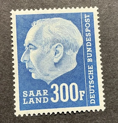 SAAR 1957 VF MLH Sc#308, 300fr. (W64) - Image 1 of 2