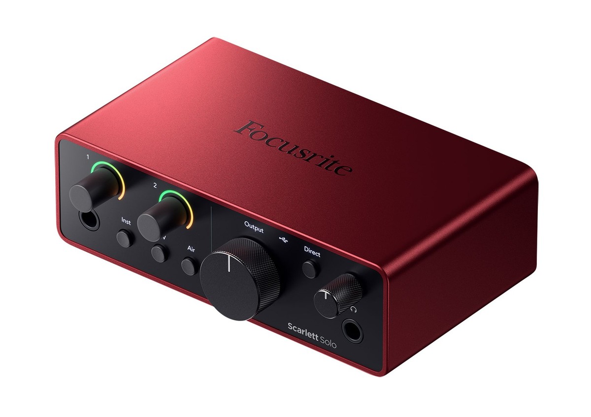 Focusrite Scarlett Solo 4th Gen Studio Recording USB Audio