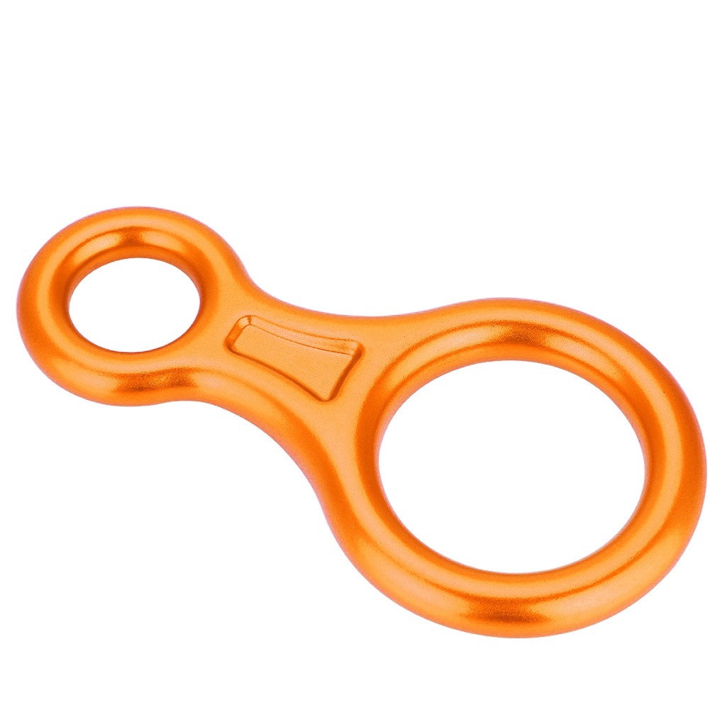 Climbing 35KN Descender Heavy Duty Rappel Gear For Rock Climbing KRI