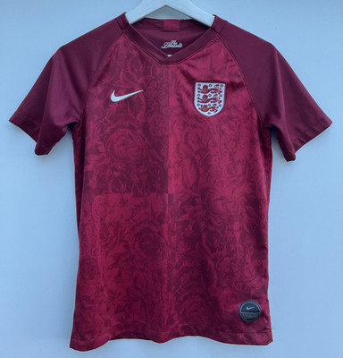England Löwinnen 2020 Auswärts Fußball Trikot Nike Rot Mädchen Große 10-12 Jahre Euro