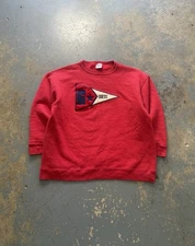 Vintage 90’s Guess Y2K Essential Red Crewneck Sweatshirt 