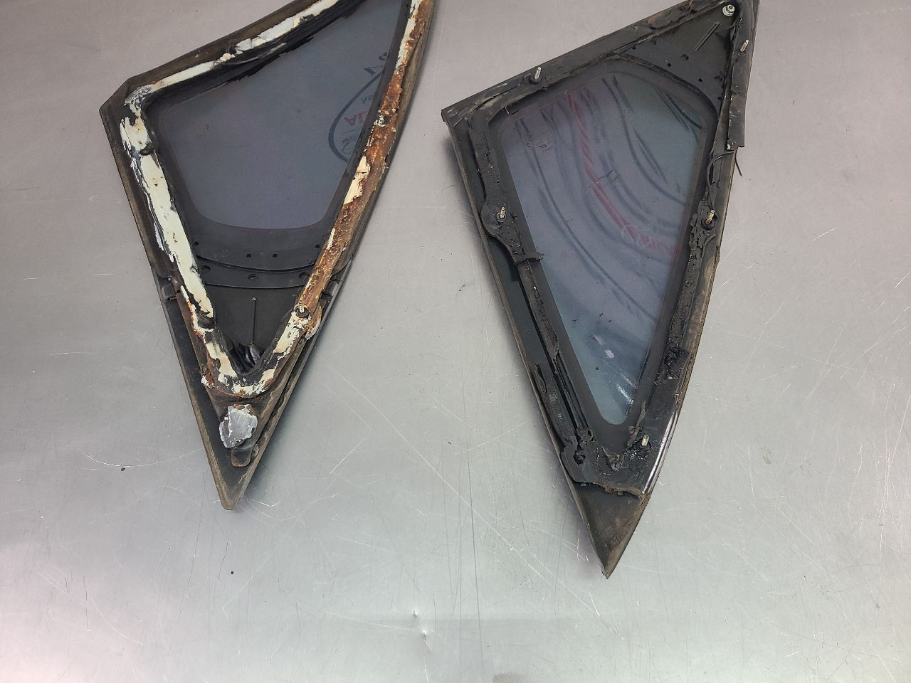 1994 Impala SS Rear Quarter Glass Pair w/ Sail Panels, Right/Left , RH/LH - OEM