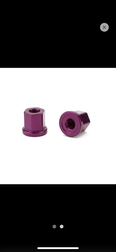 MISIÓN-Aleación 14mm “PÚRPURA” ⚡️BMX⚡️ Eje 🥜NUTZ🥜…(SE VENDE COMO PAR)🔥⚡️🔥 Foto 2 de 4