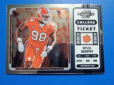 Myles Murphy 2023 Panini Chronicles College Ticket Optic Rookie Football Card