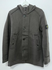 Giacca Stone Island Lana con Cappuccio Grigio | Autentica | Made in Italy | Taglia S