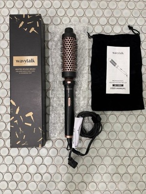 Wavytalk Heated Round Brush Ceramic Detachable Head Black/Rose Gold JDL-320S1