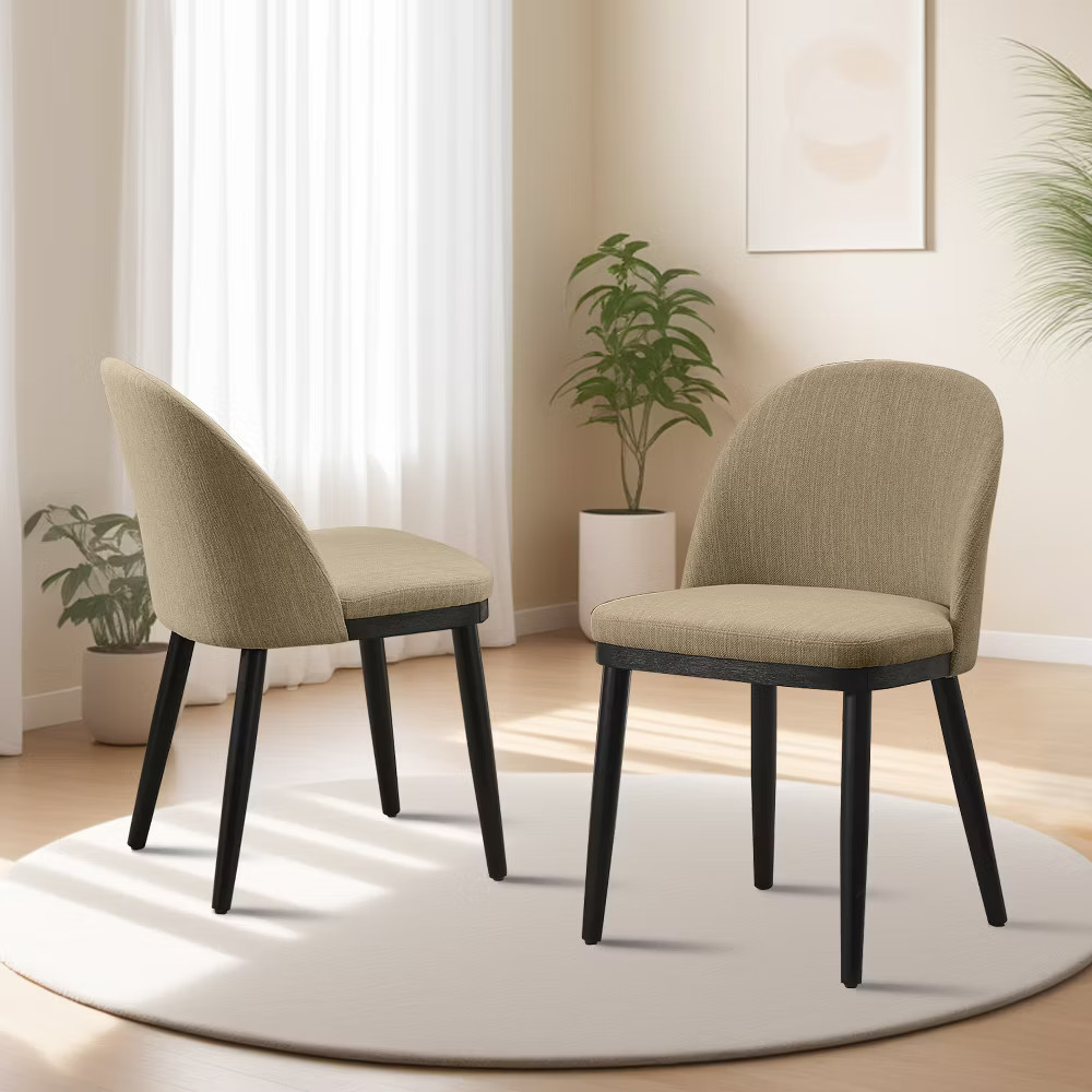 Upholstered Dining Chairs Set of 2 Farmhouse Dinner Chair with High Back 39790₽