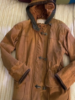 VINTAGE Braefair Leather WOMENS Small Jacket Lined BROWN