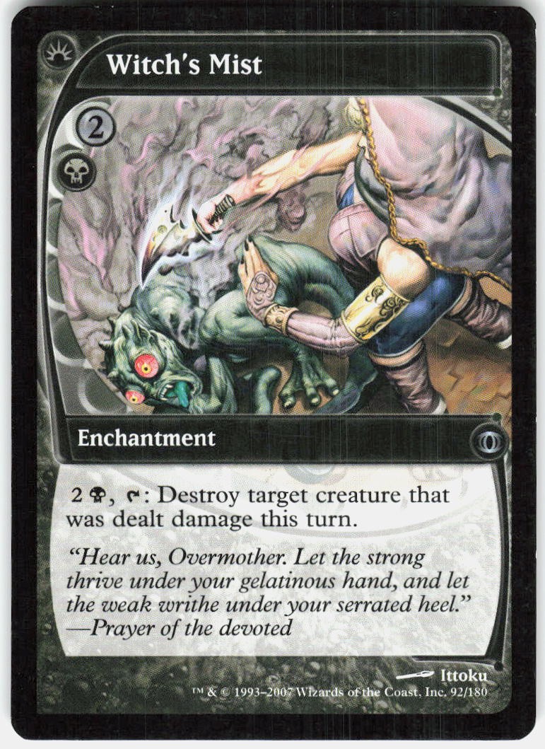 Witch's Mist 92 Uncommon Future Sight Magic: The Gathering NM/M