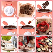 Electric Melting Chocolate Pot With Accessories Non Stick For Candy QYJP