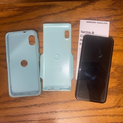 Samsung Galaxy A10e Verizon Black phone Plus Light Teal Otterbox 
