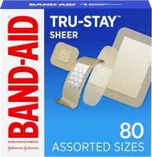 80-Ct, Band-Aid Adhesive Bandages Assorted Sizes &ndash; First Aid