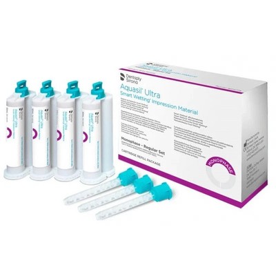 DENTSPLY AQUASIL ULTRA Monophase Reg. set Impression material VPS 4x50 mL + Tips