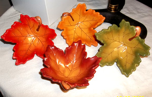 Casa Bella by Ganz Ceramic Autum Leaf Stacking Bowls Set of 4 Candy Nuts Snacks
