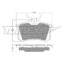 Satz Bremsbeläge Bremsklötze hinten für Peugeot 207-207+ WA id85188