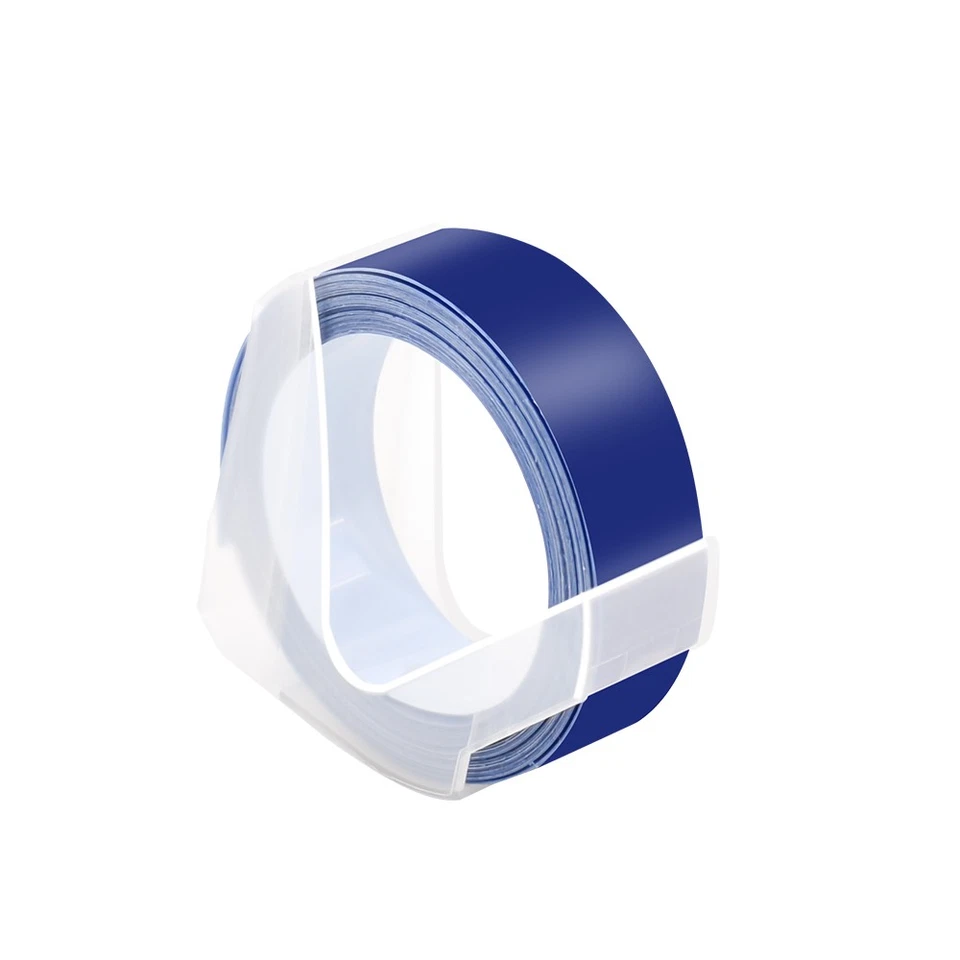10PK Compatible for Dymo 3D Emobssing Tape 521206 Label Maker 1/2" White on Blue - Image 4 of 4