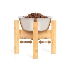 Elevated Dog Bowl Stand,Adjustable Dog Food Stand for 6  -8  Bowls,Single Dog ...